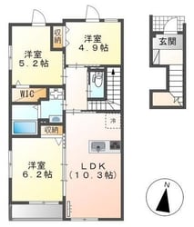 宮崎空港駅 徒歩11分 2階の物件間取画像